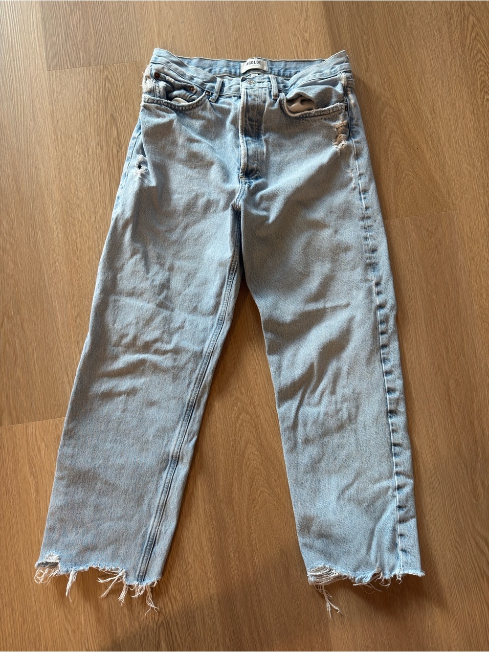 Agolde 90s Crop Boyfriend Jeans Size 27 - Picture 7 of 7